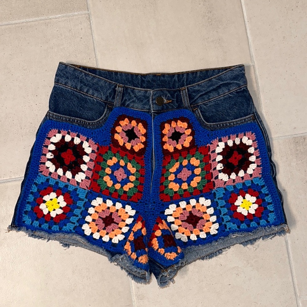 Farm Rio x Anthropologie Shorts- Size 28- Only Worn Once and Like New